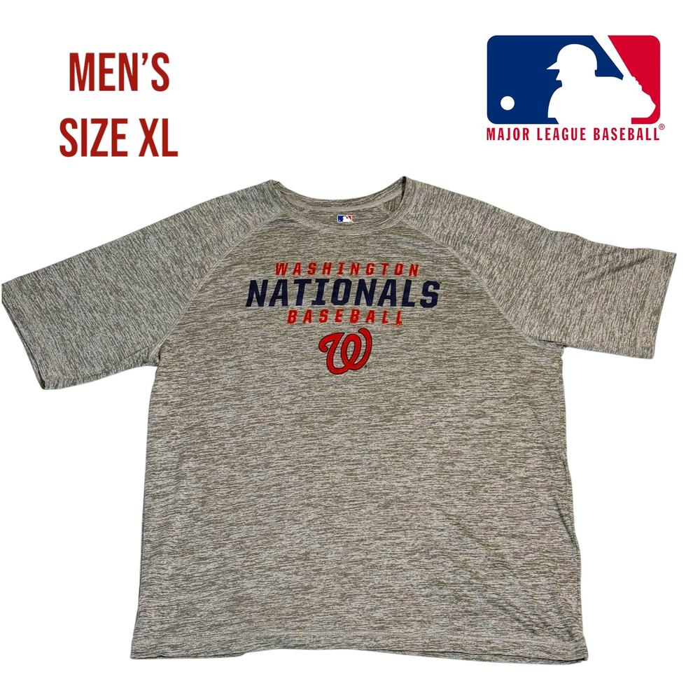 Washington Nationals MLB Genuine Merchandise Shirt Grey - Men’s‎ XL - Athletic